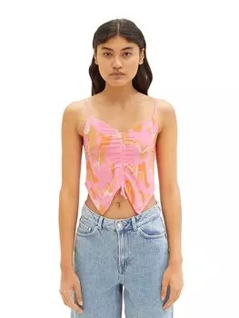 Топ Tom Tailor, цвет pink/orange