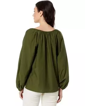 Топ Tommy Bahama Agua Amara Long Sleeve Peasant Top, цвет Palm Verde