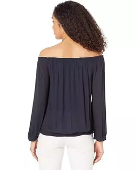 Топ Tommy Hilfiger Over-the-Shoulder Top, цвет Sky Captain