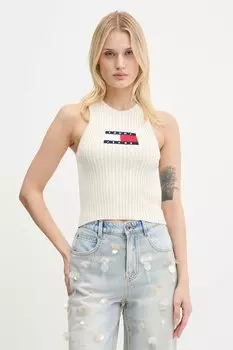 Топ Tommy Jeans, бежевый