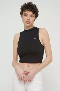 Топ Tommy Jeans, черный