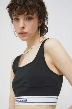 Топ Tommy Jeans, черный