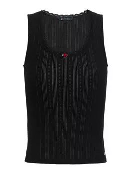 Топ Tommy Jeans, черный