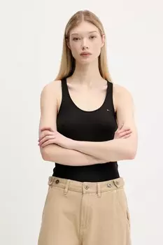 Топ Tommy Jeans, черный