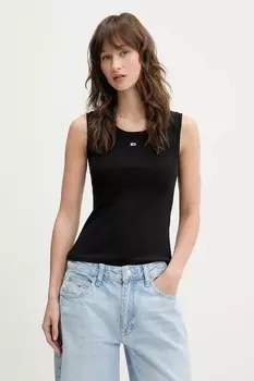 Топ Tommy Jeans, черный