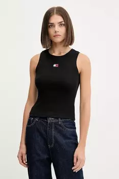 Топ Tommy Jeans, черный