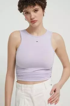 Топ Tommy Jeans, фиолетовый