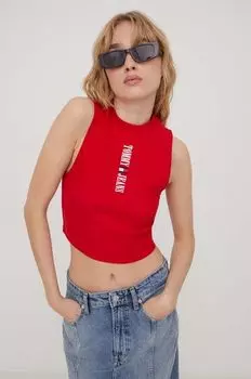 Топ Tommy Jeans, красный