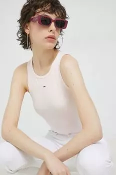 Топ Tommy Jeans, розовый
