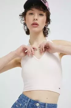 Топ Tommy Jeans, розовый