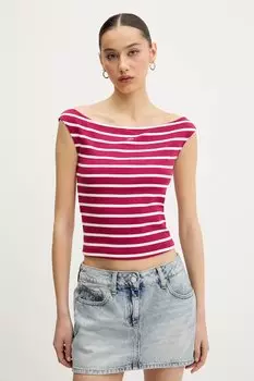 Топ Tommy Jeans, розовый