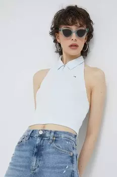 Топ Tommy Jeans, синий