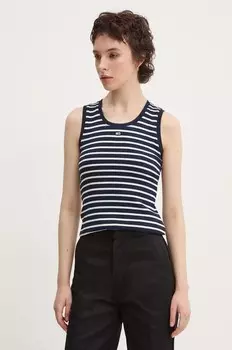 Топ Tommy Jeans, темно-синий