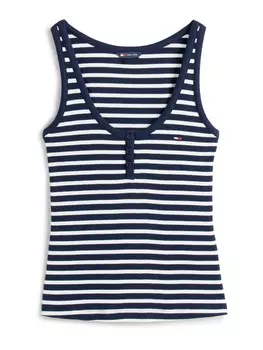 Топ Tommy Jeans, темно-синий