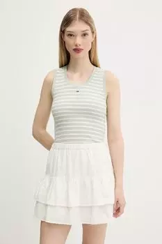 Топ Tommy Jeans, зеленый