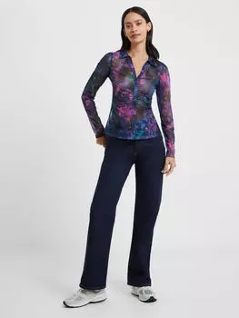 Топ Toni Mesh Gabrilla French Connection, голубые глубины