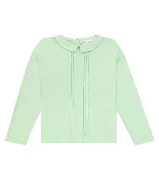 Топ tonia из хлопкового джерси со складками Morley, зеленый