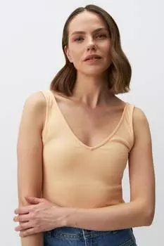 Топ тонкий с заостренными краями Jimmy Key, оранжевый