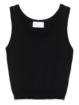 Топ тонкой вязки Daniele Fiesoli, черный
