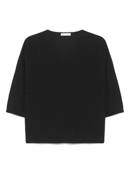 Топ тонкой вязки Zanone, черный