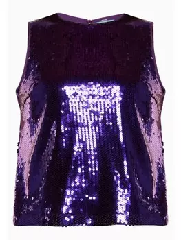 Топ TOOCHE kurzes Oberteil New York, цвет violet