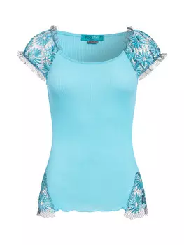 Топ TOOCHE Long Julie, бирюзовый