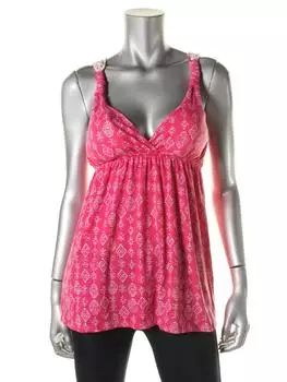 Топ-топ Babydoll для женщин с подкладкой на груди для юниоров Pink Rose, цвет bandana tropical punch