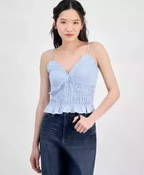 Топ-топ для юниоров со сборками Self Esteem, синий