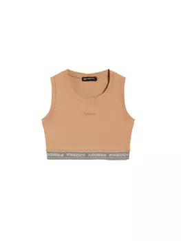 Топ top in heavy jersey stretch Freddy, бежевый