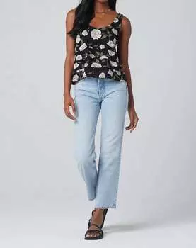 Топ-топ Moonlight Bloom A-Line черного цвета Saltwater Luxe