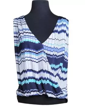 Топ-топ с V-образным вырезом и принтом, многоцветный ariella, цвет multi