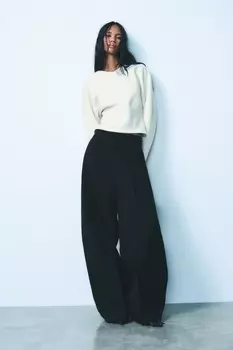 Топ-топ свитшот ZARA, экрю
