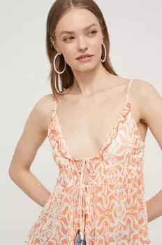 Топ ТОПИ Desigual, оранжевый