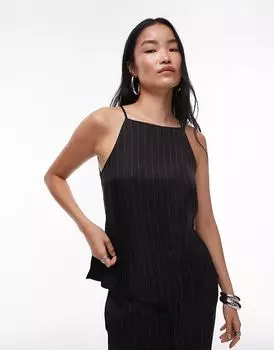 Топ Topshop в тонкую полоску, однотонный (часть комплекта)