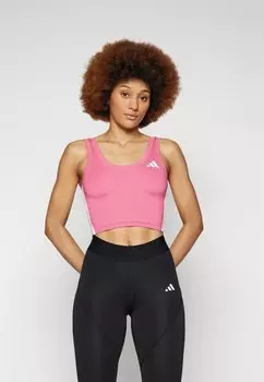 Топ TRAIN ESSENTIALS 3STRIPES CROPPED adidas Performance, розовый