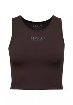 Топ TRAINING HALO, темно-коричневый