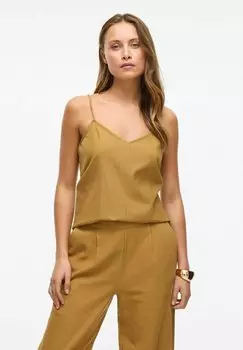 Топ TRGER V-AUSSCHNITT VILA, коричневый