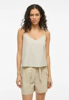Топ TRGER V-AUSSCHNITT VILA, кремовый