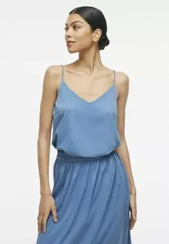 Топ TRGER V-AUSSCHNITT VILA, темно-синий