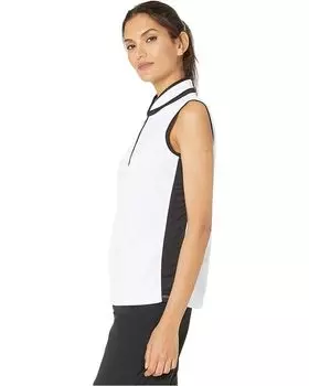 Топ Tribal Mandarin Collar Sleeveless Top, белый