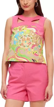 Топ Trina Turk Bev Top, разноцветный