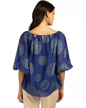 Топ Trina Turk Saloni Top, цвет Bengal Blue/Ocean
