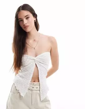 Топ-труба Cotton On Stacey Twist Front белого цвета Cotton:On