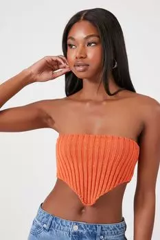 Топ-труба из свитера и носового платка Forever 21, ржавый