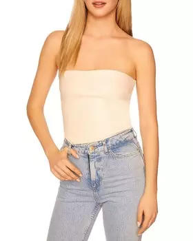 Топ-труба Susana Monaco из искусственной кожи, белый