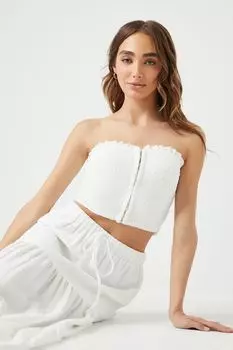 Топ-труба Sweetheart на крючках и петлях Forever 21, белый