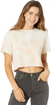 Топ True Religion Branded Short Sleeve Bella Crop, цвет Paloma/Cream Tie-Dye