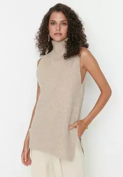 Топ TRUI Trendyol, цвет beige