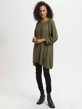 Топ-туника KAFFE Amber Regular, Виноградный лист