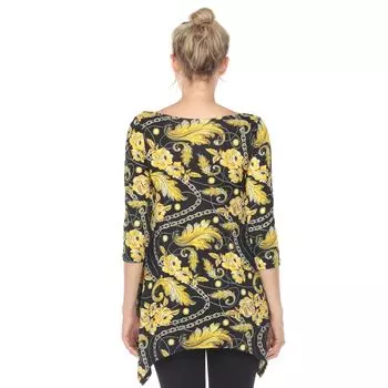 Топ-туника с цепочкой и цветочным принтом White Mark для беременных White Mark